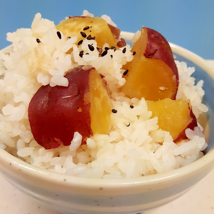 子供が喜ぶ(^^)炊飯器で簡単サツマイモごはん♪